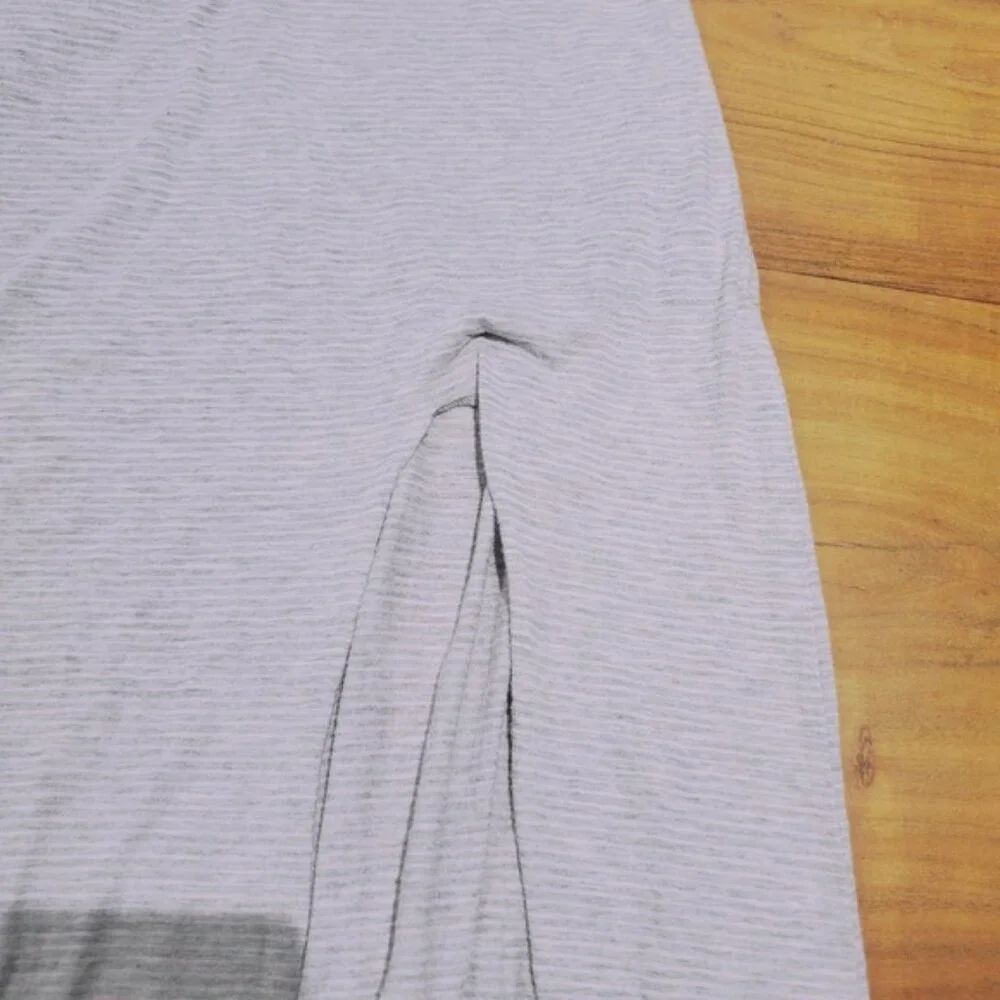 American Eagle Outfitters Striped Jersey Knit Slit Maxi Skirt - Picture 5 of 9